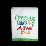 Gracious Sakes Alive embroidery!